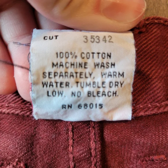 Vintage 90s Y2K BONGO Red High Waist Jean Shorts - Picture 5 of 8